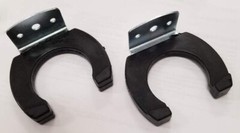2PCS Rubber Microphone Hook Stands Hangers Wall Clip Clamp Holders