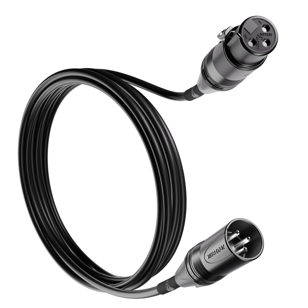 Assembled in USA Premium XLR Microphone Cable, 25 ft, XLR3F–XLR3M, (Neutrik C…