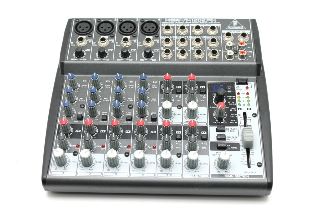 Behringer XENYX 1202FX 12 CH Mixer Black/Gray No AC ADAPTER