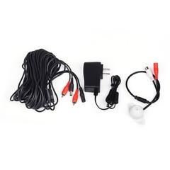 High Sensitivity Weatherproof Preamp Microphone Kit – 60ft Cable & Power Supply