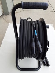 50 FT 2 Channel CAT5e Snake Tactical Shielded w/Neutrik Ethercon Digital on Reel