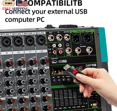 Depusheng PA12 Professional Audio Mixer Sound Board Console Desk System NEW USA