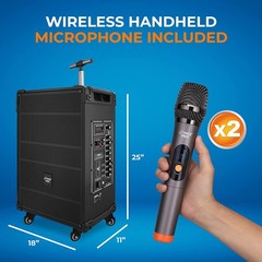PylePro PWMA1299A 12“ Portable Wireless Bluetooth Speaker System