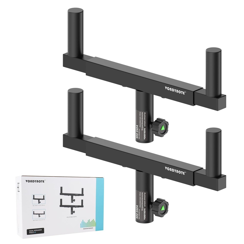 Adjustable Dual Speaker Mount Bracket Set of 2 for Easy Installation