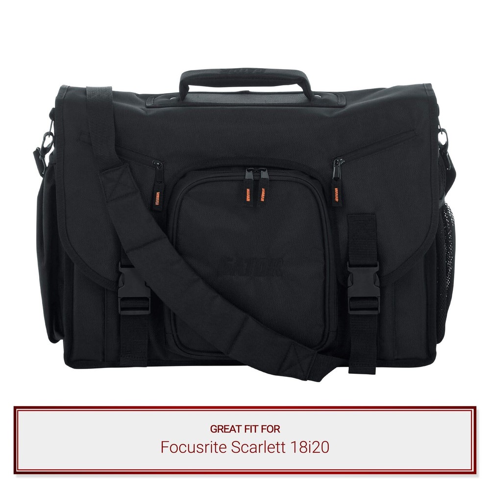 Gator Cases 19″ Messenger Bag fits Focusrite Scarlett 18i20