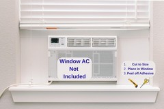 Surround Insulation Side Panels White for Window AC Unit Indoor Air Condition…