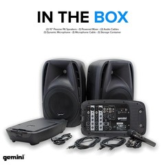 Gemini Sound ES-210MXBLU – Ultra-Portable Professional PA System with Dual…