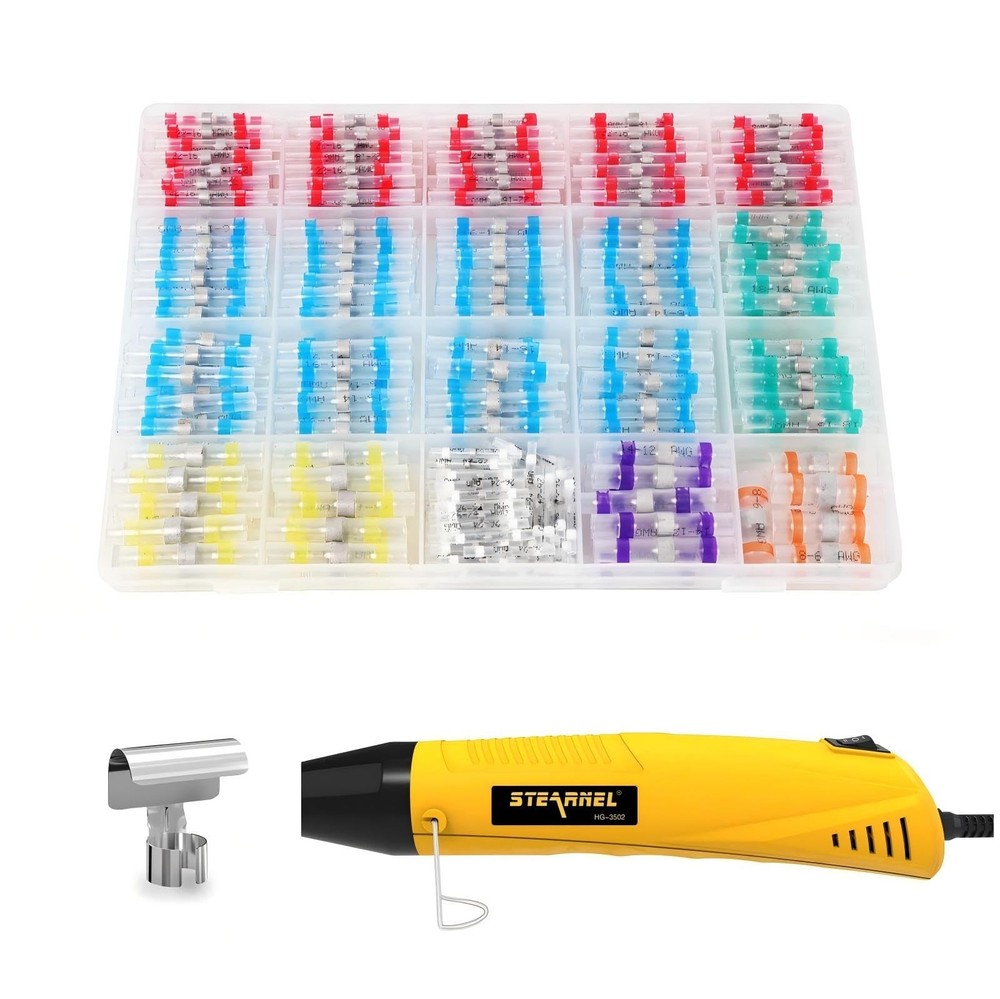400 PCS Solder Sticks With Heat Gun, White, Red, Green, Blue, Yellow,…