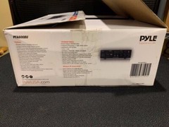 Pyle PFA600BU Compact Bluetooth USB AUX FM Radio Public Address Amplifier Receiv