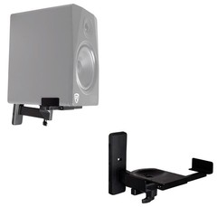 (2) Rockville APM8B 8″ 250W Powered USB Studio Monitor Speakers+Wall Brackets