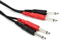 Hosa CPP-206 Stereo Interconnect Cable – Dual 1/4″ TS Male to Same – 20′