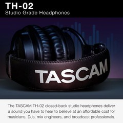 Tascam TM-82 Dynamic Microphone and Studio Headphones Bundle