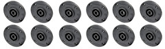 12 PACK NEUTRIK NL4MPRXX 4-Pole SPEAKON Large Round Twist Lock w/3/16″ Flat Tabs