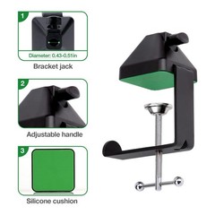 Heavy-Duty Metal Table Mount Clamp, Desk Table Mount C Clamp For Microphone M…