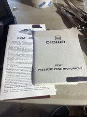 3 CROWN PZM-30GP PRESSURE ZONE MIROPHONES-IN ORIGINAL CASES-SELLING TOGETHER