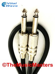 2 Pack 30ft 1/4″ Instrument Guitar Bass Amp Keyboard Audio Cable Cord Wire VWLTW