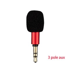 Mini Portable Microphone Jack 3.5mm Aux 4 Pole/ 3 Pole Karaoke Mic For Recorder
