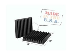 AK TRADING CO. High Acoustic Panels Studio Soundproofing Foam Wedge Tiles 12″…