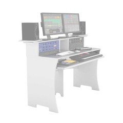 Glorious Professional Music Recording Studio Workstation Desk White idjnow