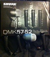 Shure DMK57-52 Drum Microphone Kit DMK 57-52 Mic Pack with 3x SM57 & Beta 52A