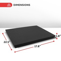 Pyle Pro Audio PA Speaker Platform Pad – 22.5’’ x 17.8’’ One Size, Black