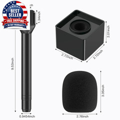 Haomuren Universal Microphone Stand Compatible with Wireless Mini Mics – for Int