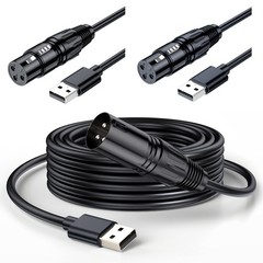USB to XLR Mic Cable – High-Quality for PCs, Laptops & Mixers (Stereo Recording)