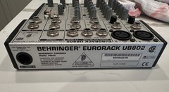 Behringer Eurorack UB1002 10 Input 2-Bus Mic/Line Mixer W/ Power Supply
