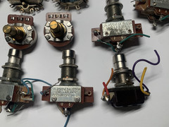 23 Potentiometers & Foot Switches For Vintage Moog Synthesizers