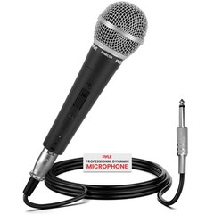 Pyle Professional Dynamic Vocal Microphone – Moving Coil 1 pack, Black