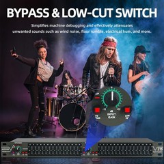 Graphic Equalizer 15-Band Stereo EQ for Home Audio, Dual Channel Professional…
