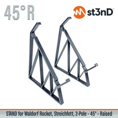 STAND for Waldorf ROCKET, STREICHFETT, 2-POLE – 45° RISER – st3nD – 3D printed