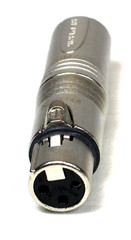 (2) Two Genuine NEUTRIK NA3F5M 3-Pin XLR Female to 5-Pin Male DMX Adapter