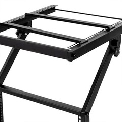 12U Rack Mount Mixer Case Stand Studio Equipment Cart Stage Amp DJ Rolling