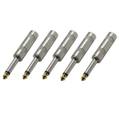 1/4 Straight 6.35mm Heavy Duty TS Mono Male Jack Connector Speaker Guitar Cable