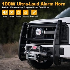 100W Ultra-Slim Siren Speaker, 8 Ohm 108-134dB PA Horn for Emergency Vehicles,