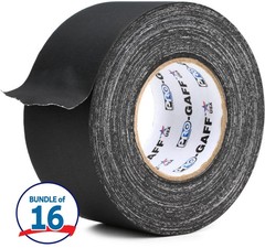Pro Tapes Pro Gaff Premium 3-inch Gaffers Tape Case (16 Rolls) – 55-yard Roll –