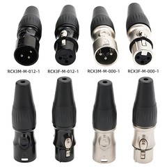 XLR Cannon Microphone Audio Connector Balanced Plug 3Pin Male Female Plug Socket