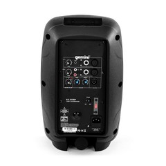 Gemini 500W Powered PA Speaker 8” – Lightweight Active Floor Monitor with EQ, Mi