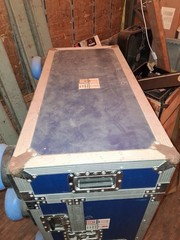 MIDAS PRO2C Metal Flight/Road Case Blue/Silver w/ Wheels & Carry Handle