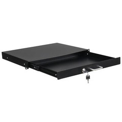 1U Rack Mount DJ 19″ Rack Road Case Equipment Deep Drawer Locking with Keys