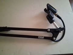 Pyle Suspension Microphone Boom Stand, Adjustable Mic Stand PMKSH01