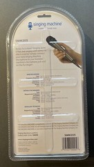 Singing Machine SMM205 Unidirectional Karaoke Microphone Black 10 Ft. Cord