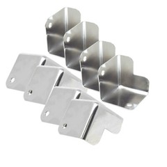 Nickel Speaker Box Metal Corner Pieces 8 Pack 1.5 x 1.5″ Car Home and DJ