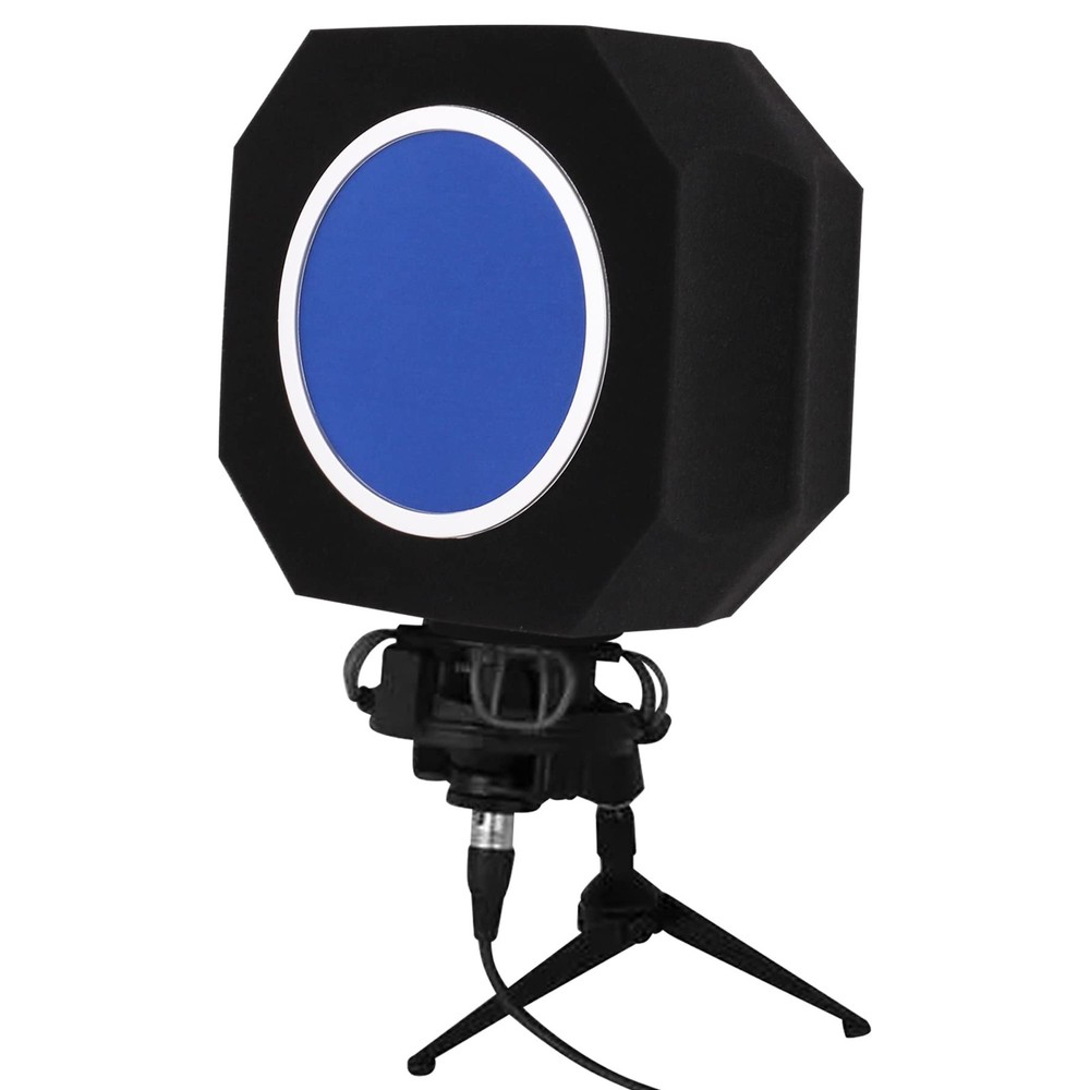 Professional Microphone Isolation Shield with Pop Filter,Reflection Filter fo…
