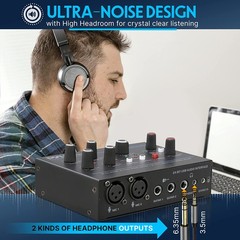 PylePro PMUX6 Pro Usb Audio Interface With Mic/Line