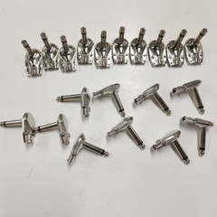 20/40pc For Pancake 1/4″ 6.35mm Right Angle 90 Degree Mono Male Jack Plugs HOT