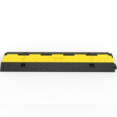 VEVOR 3 Pcs 2-Cable Rubber Electrical Wire Cover Cord Protector Ramp 11000 lbs