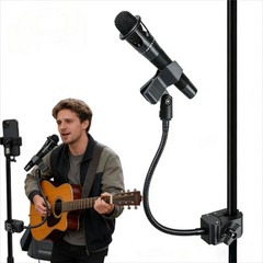 Microphone Stand Arm Gooseneck 11.8 Inch Desk Adjustable Mic Clip Streaming