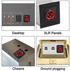 1 PCS 11.8 In 30cm D-Type XLR Male Panel Mount To Female Pass Thru Mic Cable